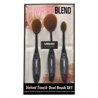 Cala Urban Studio Velvet Touch Facial Brush Set, 3/Pack