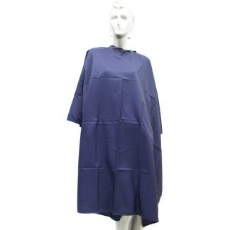 Salon Quality Cape Polyester, Studs, Navy