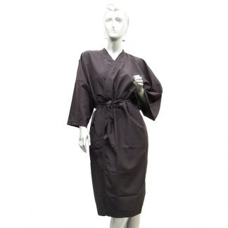 Kimono Gown Black, Microfibre