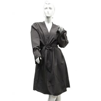 Kimono Gown Black, Polyester