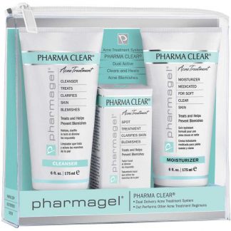 Pharmagel Pharma Clear Acne Treatment 3 Step Pack: Cleanser, Concentrate & Moisturizer