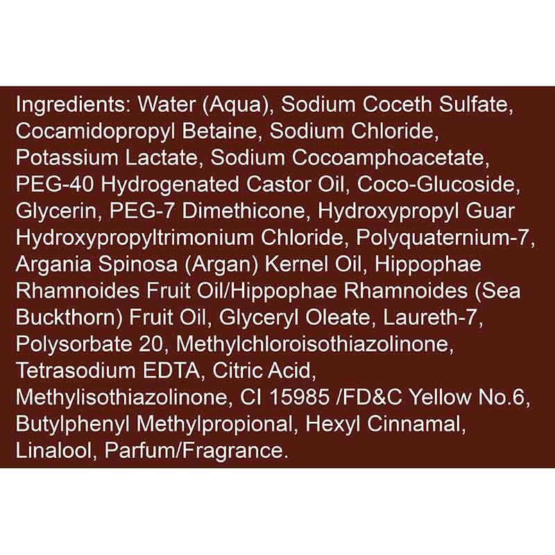 Contempora Frizzy Hair Argan & Seaberry Velvet Shampoo, 500ml - Image 2