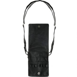 Scissor Bag Waist Leather for Shears & Tools, Black, Empty