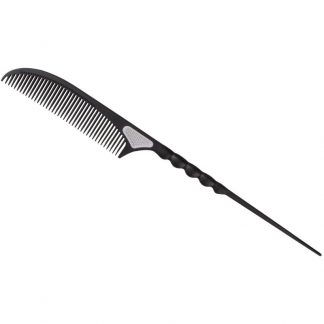 Carbon Heat Resistant Tail Comb, Black