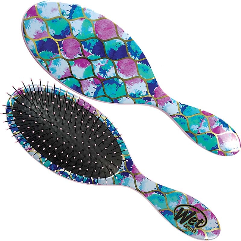 WetBrush Original Detangler Watercolor Mosaic, Blue Moroccan