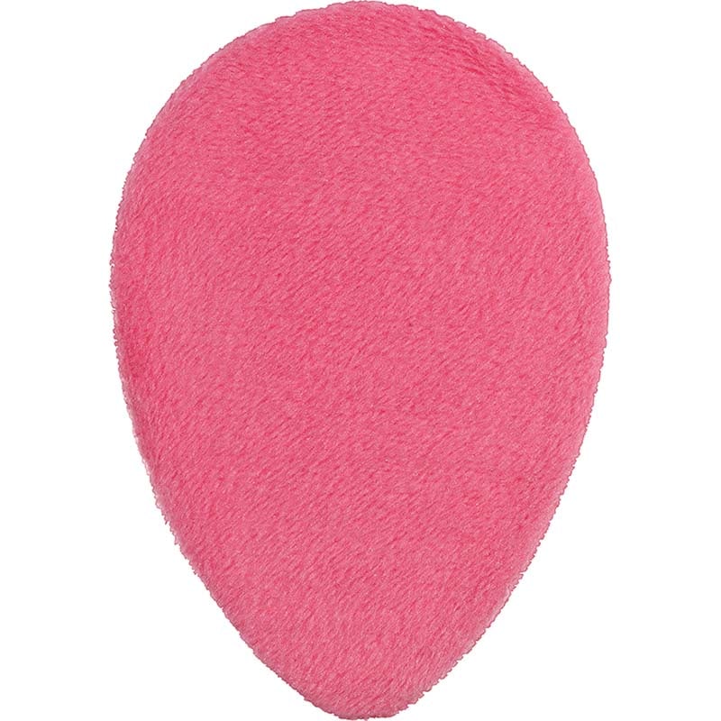 Qosmedix Teardrop Silicone Make-Up Applicator with Flocked Back, Pink - Image 2