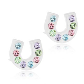 Blomdahl Medical Plastic Earrings - Brilliance Horseshoe
