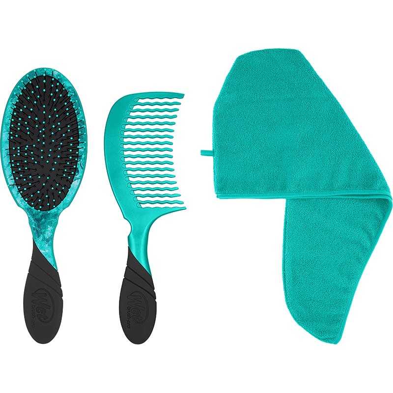 WetBrush Pro Detangler TLC Kit with Turban, Brush, Comb & Towel - Image 2