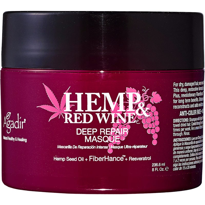 Agadir Hemp & Red Wine Deep Repair Masque, 236.6ml