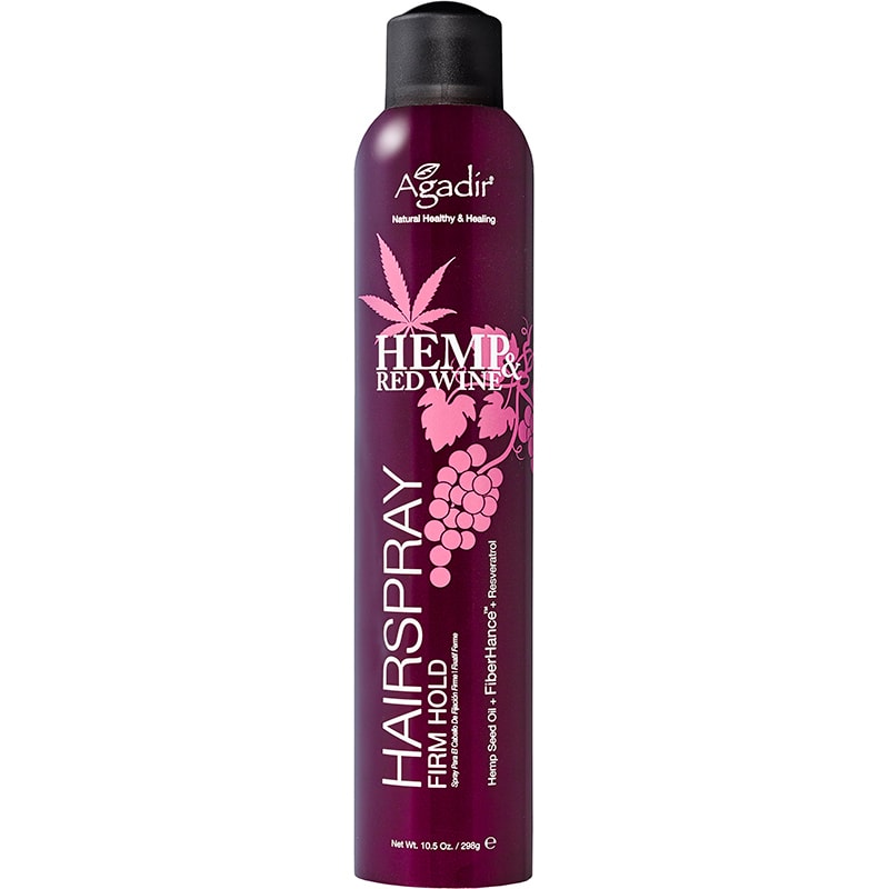 Agadir Hemp & Red Wine Firm Hold Hairspray, 298g