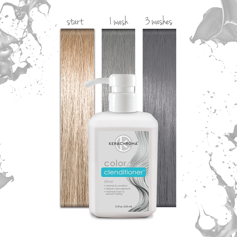 Kerachroma Pastel Color + Clenditioner, Silver - Image 2