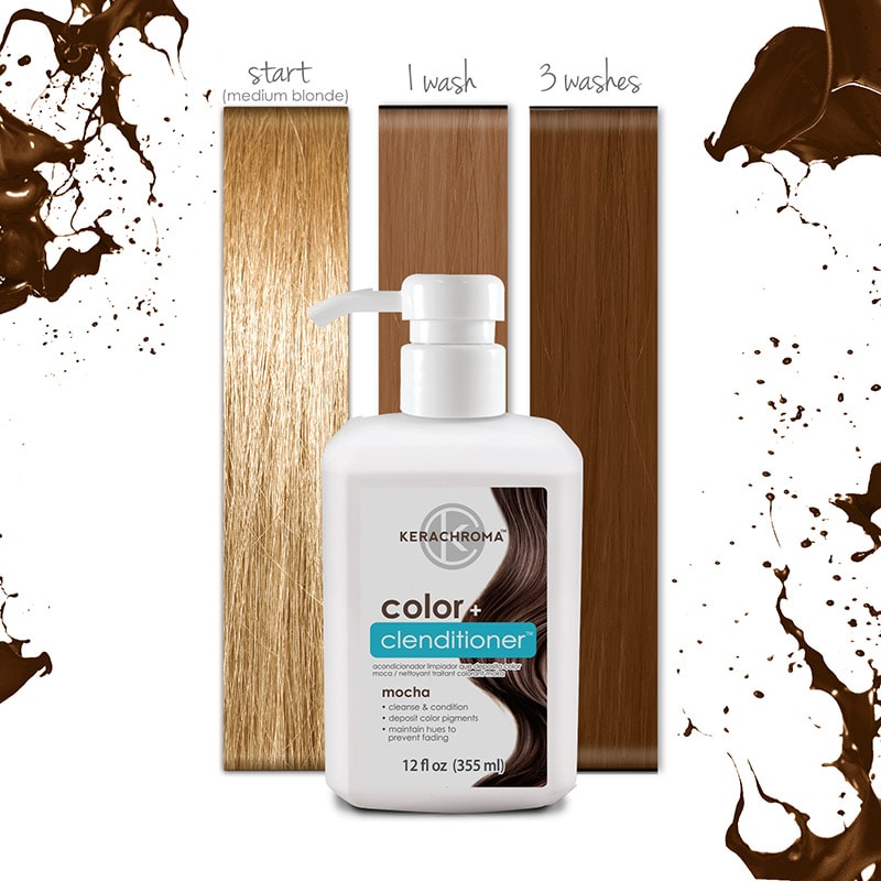 Kerachroma Natural Color + Clenditioner, Mocha, 355ml - Image 2