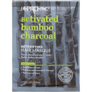 Hi Pro Pac Activated Bamboo Charcoal Detoxifying Hair Masque, 52ml