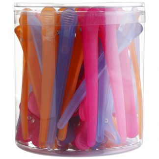 Sectioning Clips Tub, Assorted Colours, 11cm, 50/Tub