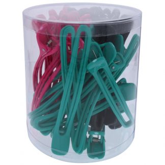 Sectioning Clips Tub, Large, Assorted Colours, 14.5cm, 36/Tub