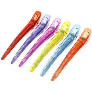 Sectioning Clips, Long with Teeth, Assorted Colours, 11.2cm, 6/Pack