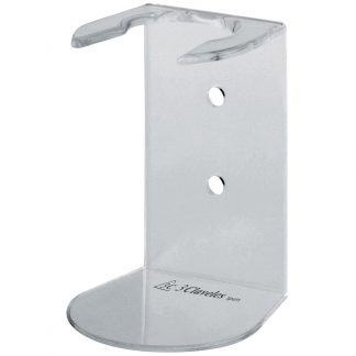 3Claveles Shaving Brush Stand, Clear/Black