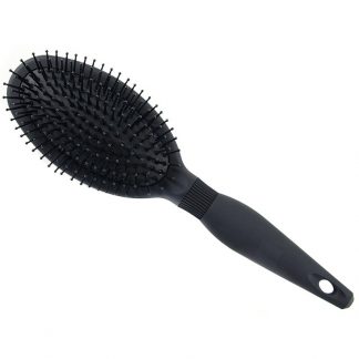 Hairware Soft Touch Black Finish Oval Cushion Brush