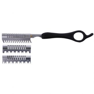 Razor Set with Blister Blade Attachments & Black Handle Guard