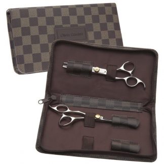 Olivia Garden SilkCut Offset Left-Handed Set: Scissor, Thinner & Case