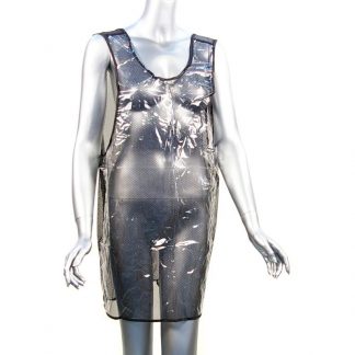 Apron Transparent with Black Mesh Overlay