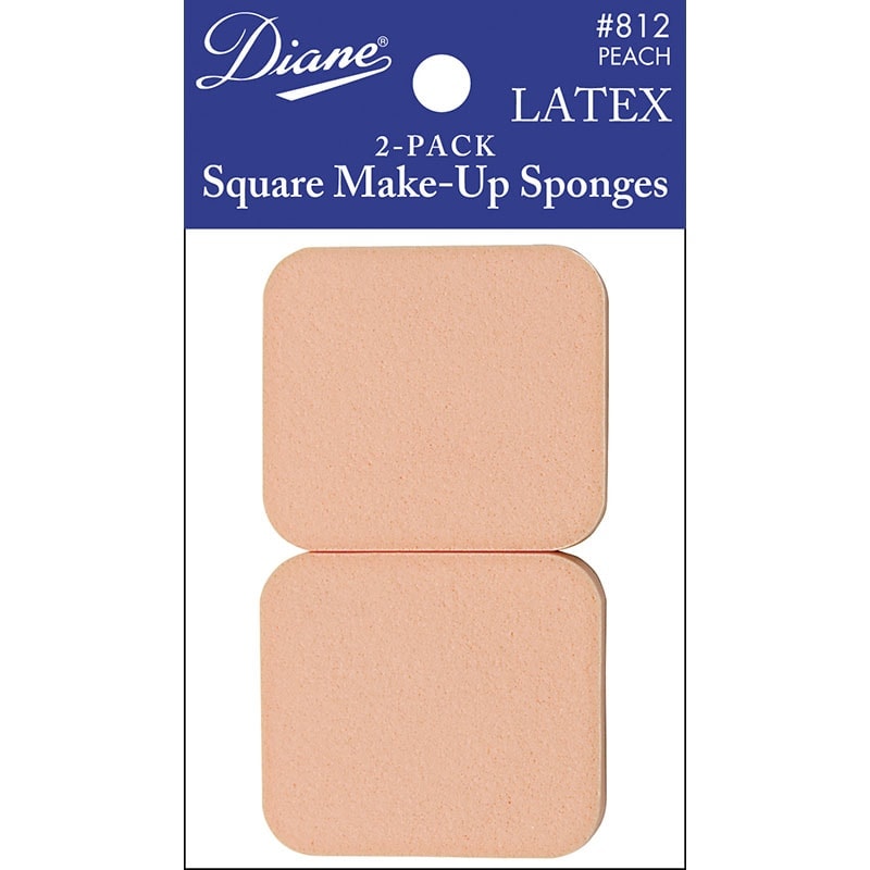 Diane Square Latex Make-Up Sponges, 2/Pack