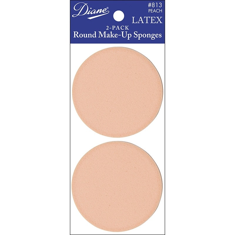Diane Latex Round Make-Up Sponges, 2/Pack