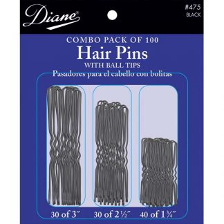 Diane Hair Pins Waved Combo Pack: Long, Medium & Fine, 100/Pack
