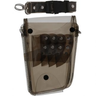 Scissor Pouch Black/Clear Vinyl, Empty