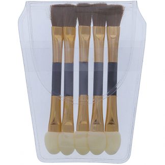Eye Sponge & Brush Cosmetics Applicator, 5/Pack