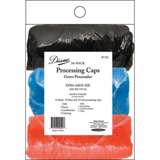 Diane Processing Caps Black, Blue & Red, 30/Bag