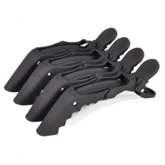 Sectioning Croc Clips, Rubberised, Black, 11cm, 4/Pack