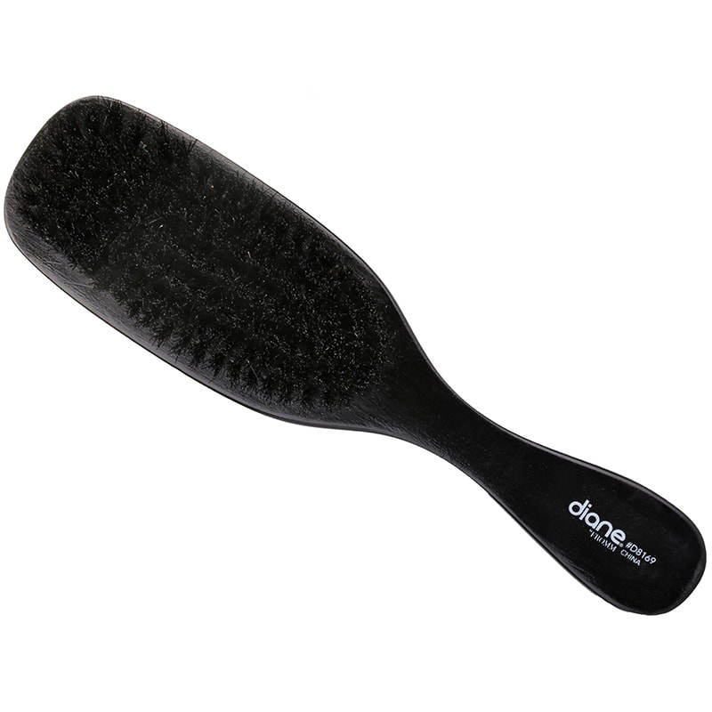 Diane Soft Boar Bristle Brush, Large, Black