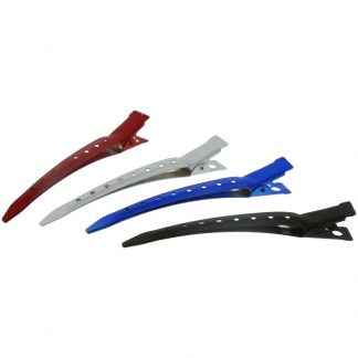Sectioning Clips, Duckbill Rubberised, Assorted Colours, 8.5cm, 12/Pack