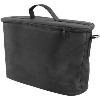 Beauty Carry Bag with Sleeves, Black, Empty