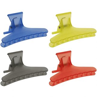 Butterfly Jaws Clips Transparent Colours, 12/Bag