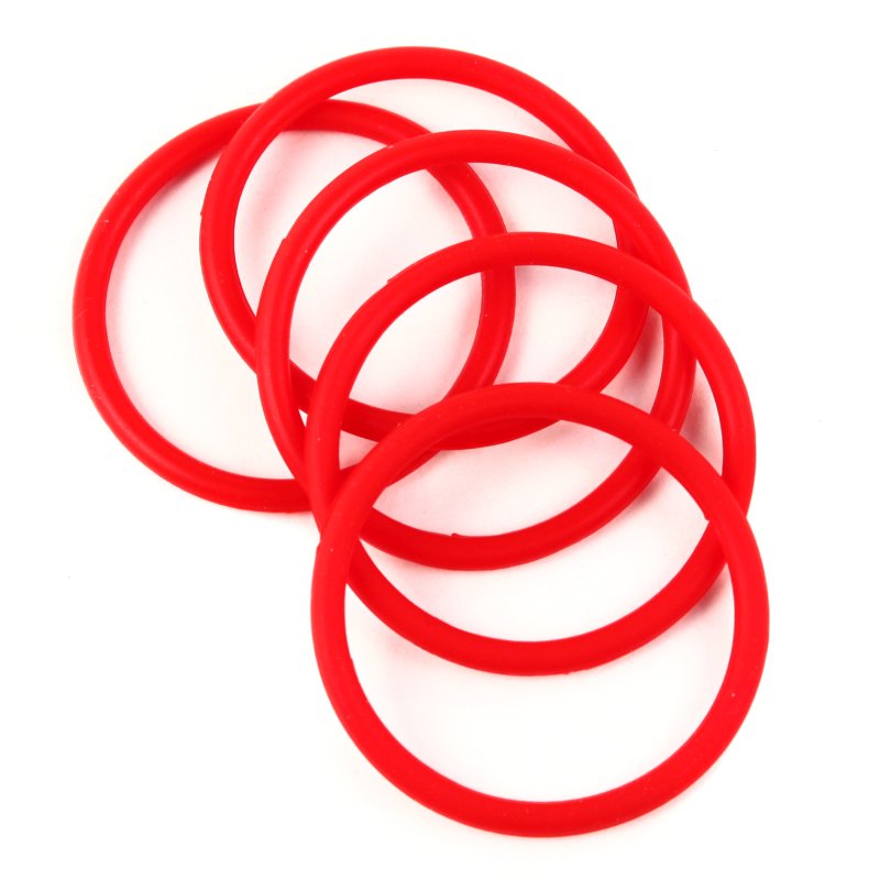 Diane Head & Pony Tail Holders - Silicone, Assorted Colours, 5/Pack - Image 2