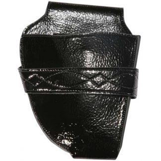 Scissor Pouch Black Shiny, Empty