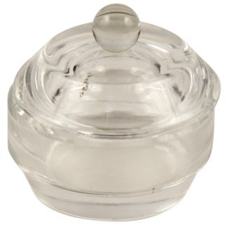 Nail Dappen Glass Dish with Lid