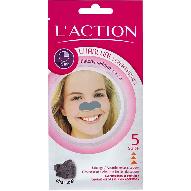 L'Action Paris Charcoal Sebum Patches, 5/Pack
