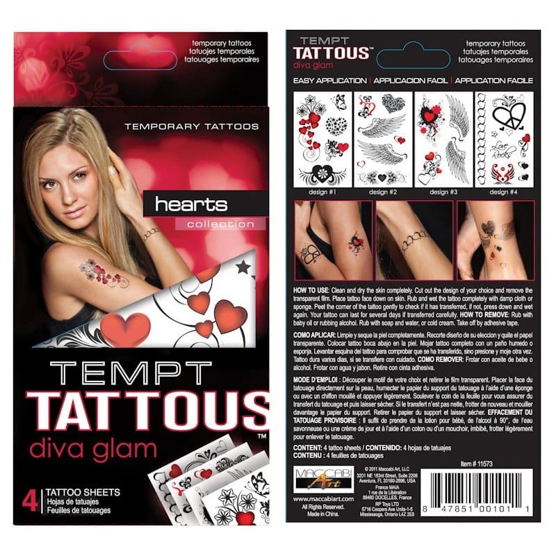 Stargazer Temporary Tattoos, 4/Pack