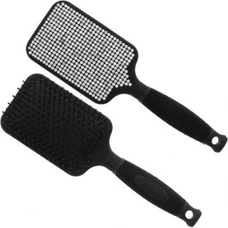 Paddle Brush with Diamantes, Black