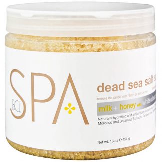 BCL Spa Milk & Honey with White Chocolate Dead Sea Salt Soak, 454g