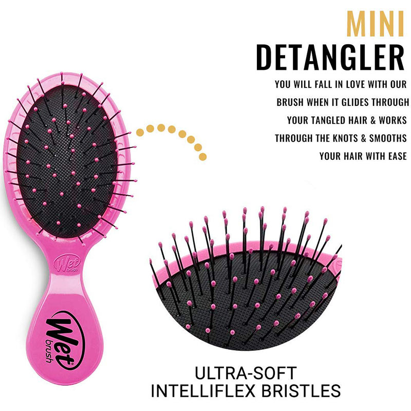 WetBrush Glitter & Go Detangling Kit with Pouch, 2 Brushes & Case - Image 8