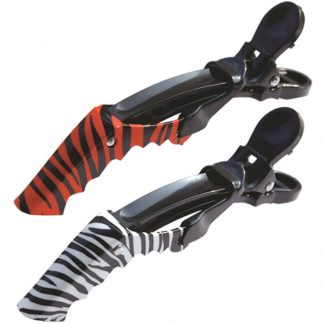 Sectioning Croc Clips, Zebra, 10.5cm, 6/Pack