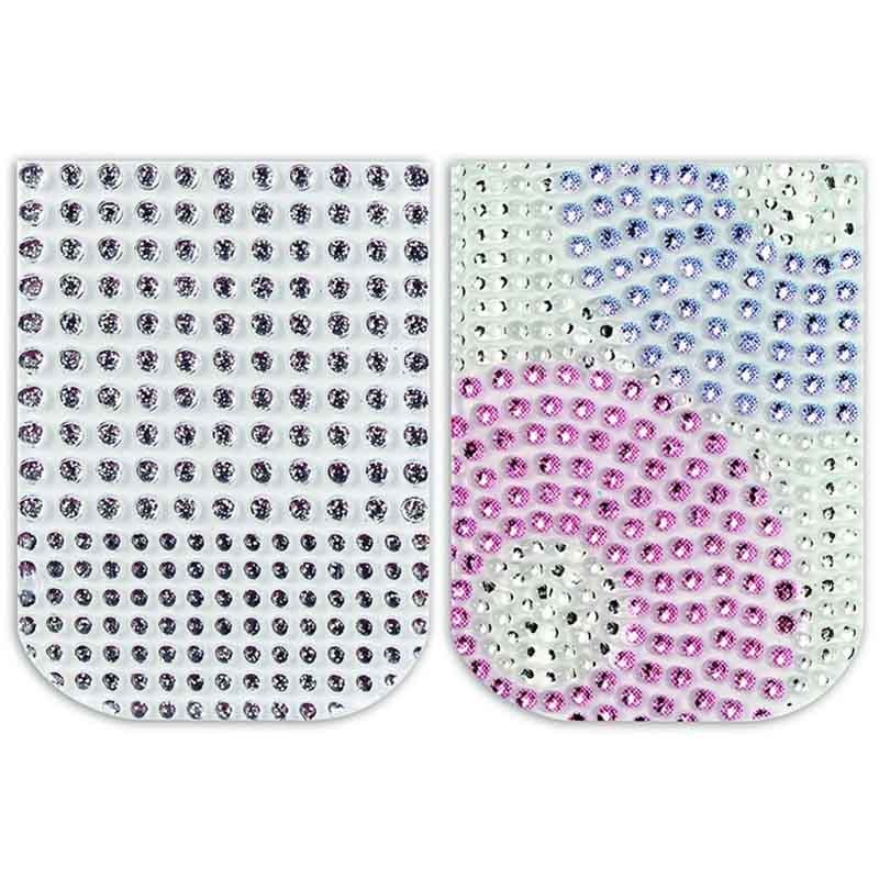 Dashing Diva Bliss Bling Toenail Art Appliques, 16 Tabs