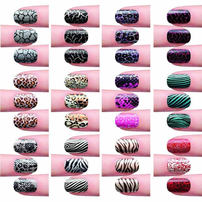 Dashing Diva DesignFX Prints & Patterns Nail Art, 42 Appliques