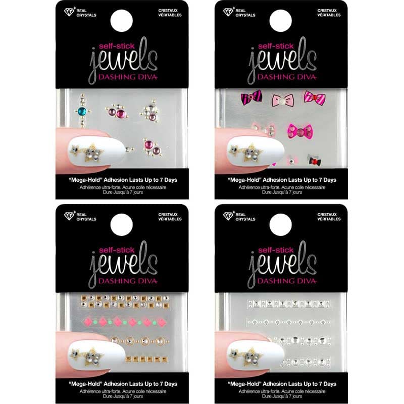 Dashing Diva Stick-On Nail Art Jewels, 6/Pack - Image 2