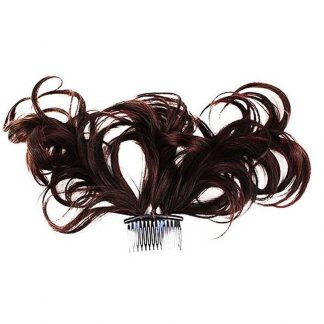 EMMA Synthetic Hair Piece Curly on Wire, 30cm