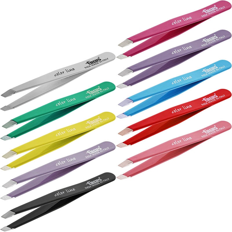 Focus Coloured Stainless Steel Slant Tweezer